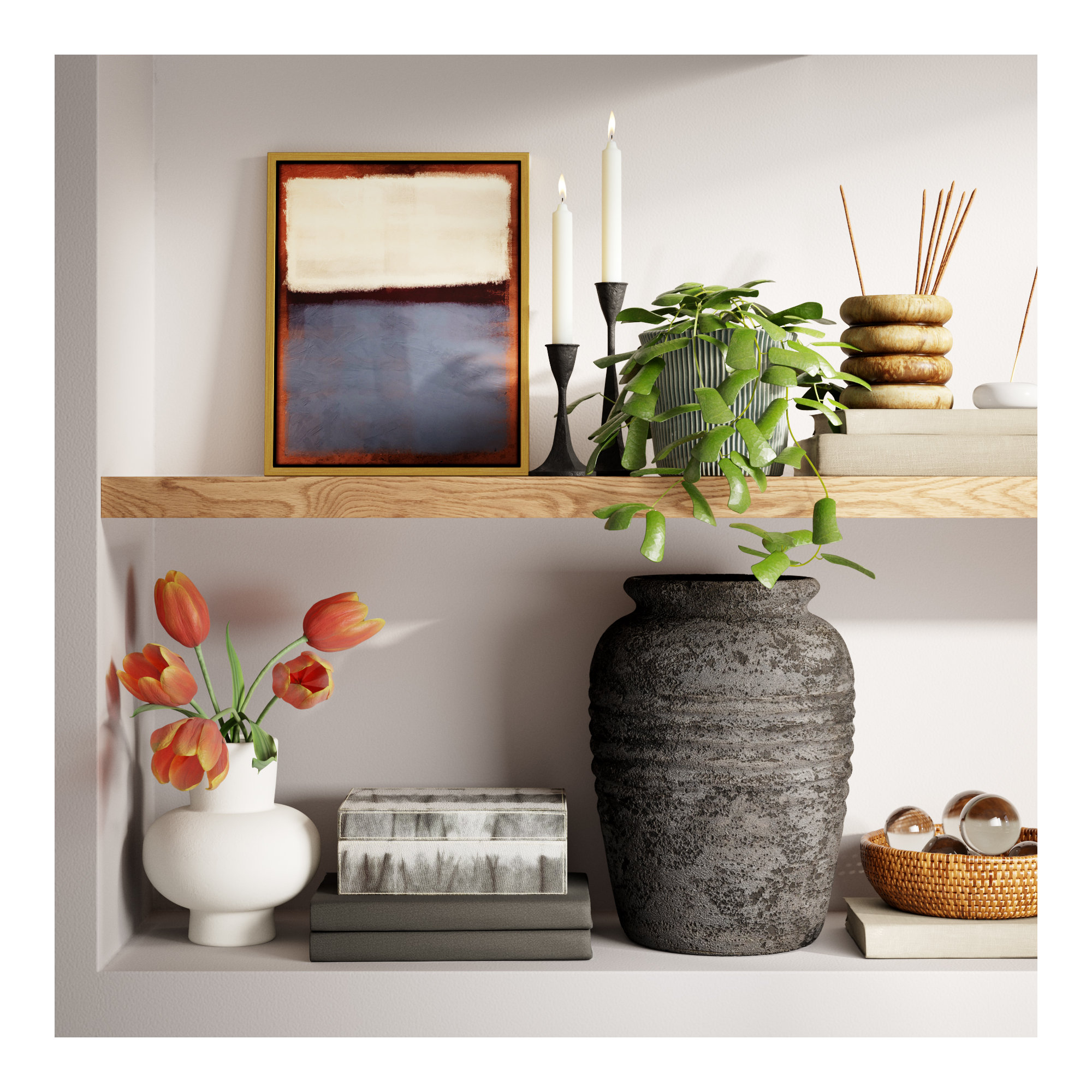 Joffrey 16'' Terracotta Table Vase