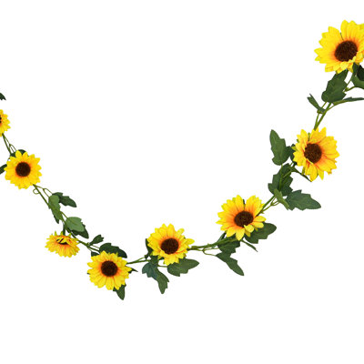 Guirlande de tournesols artificiels