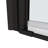 Matte Black Shower Door With 1 3/8" Adjustment And Universal Pivot. 1/4" Tempered Clear Glass, 36000 Open/Close Tests, Leakage, Easy Install, , Fits 28-29 3/8 Adjustment, Times Tested, Installation,-124069805