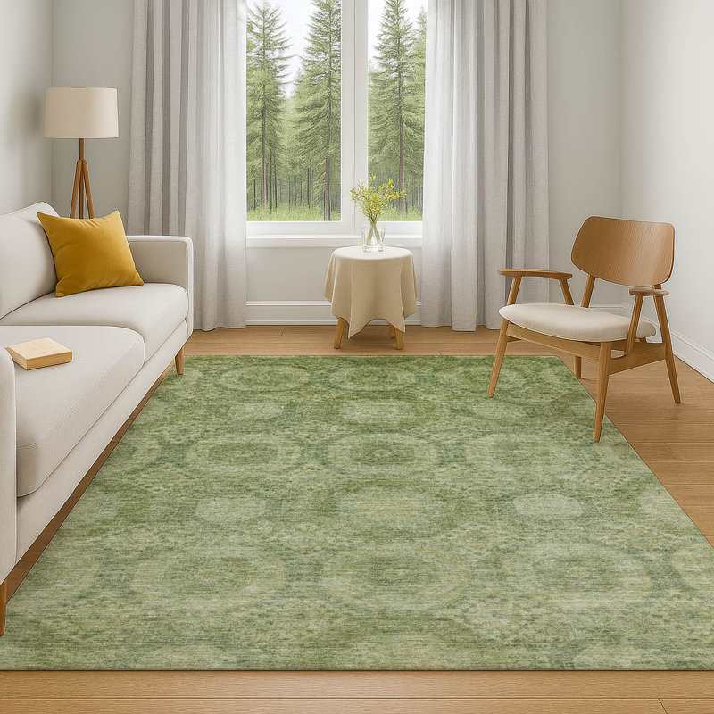 Premium Machine Washable Alaina AMF1925 Panels Rug, Rectangle 5' x 7'6"