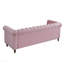 Canapé en velours de couleur rose pour salon 84,65 pouces-1551885945