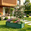 Treillis en acier robuste, 120 x 60 x 30 cm, vert moderne pour jardin.