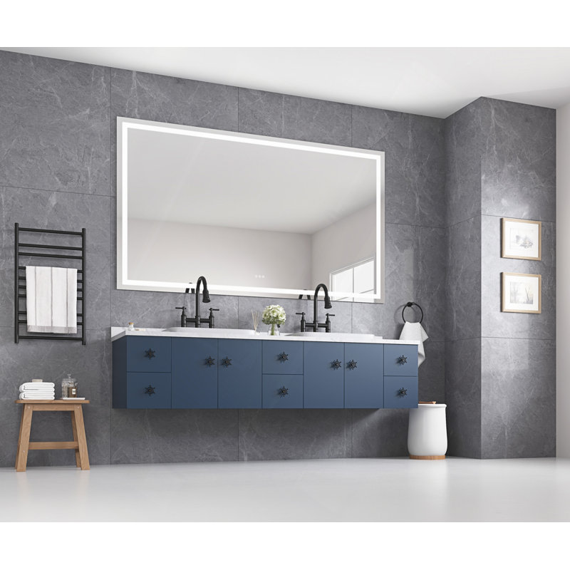 Miroir de salle de bain DEL, 48 po x 84 po