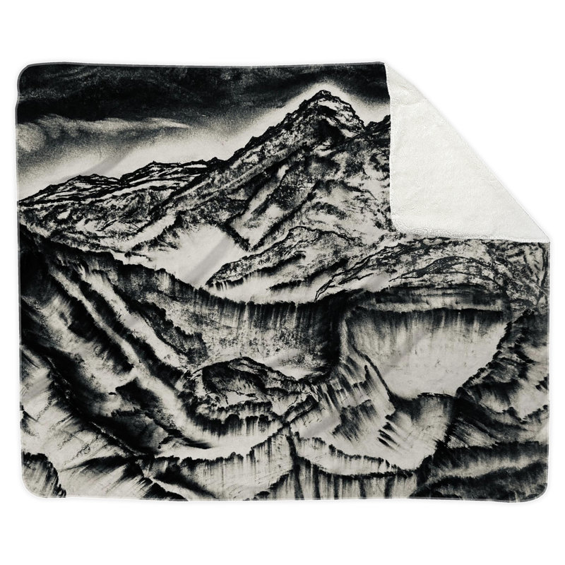 The Lost Collection Small Sherpa Blanket, 50" W x 60" L