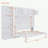 Queen Murphy Bed with Storage Cabinets and Shelves-105490573