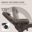 Massage Recliner Chair with Ottoman Set-1741921234