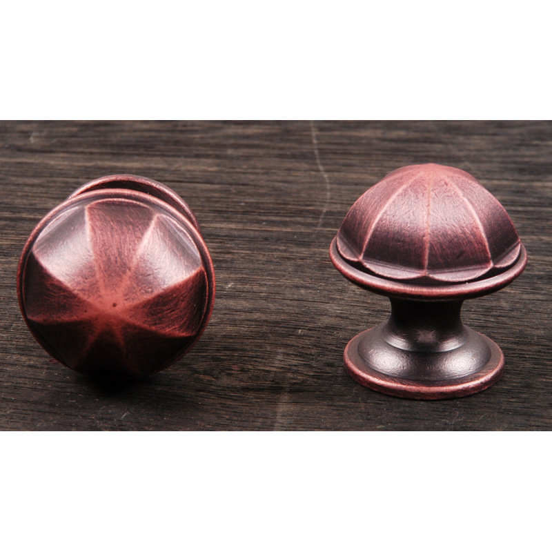 CK Series 1 1/16" Diameter Mushroom Knob, Distressed Copper