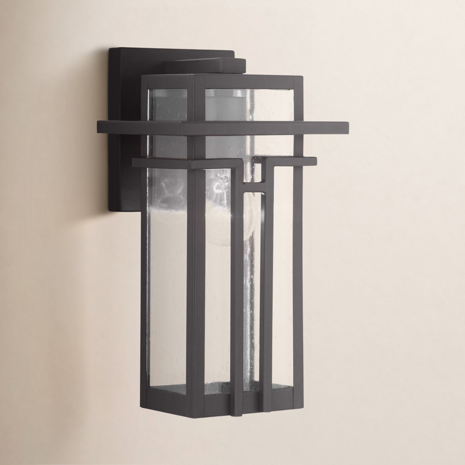 Blithe Single Light Outdoor Wall Light, 14.13" H x 7.63" W x 7.25" D