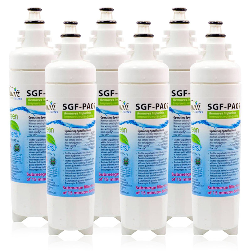 Swift Green Filters SGF-PA07 Compatible Refrigerator Water Filter for Panasonic NRBH-125950, NR SERIES REFRIGERATORS NR-B53V1 AND NR B54X1, 6 Pack