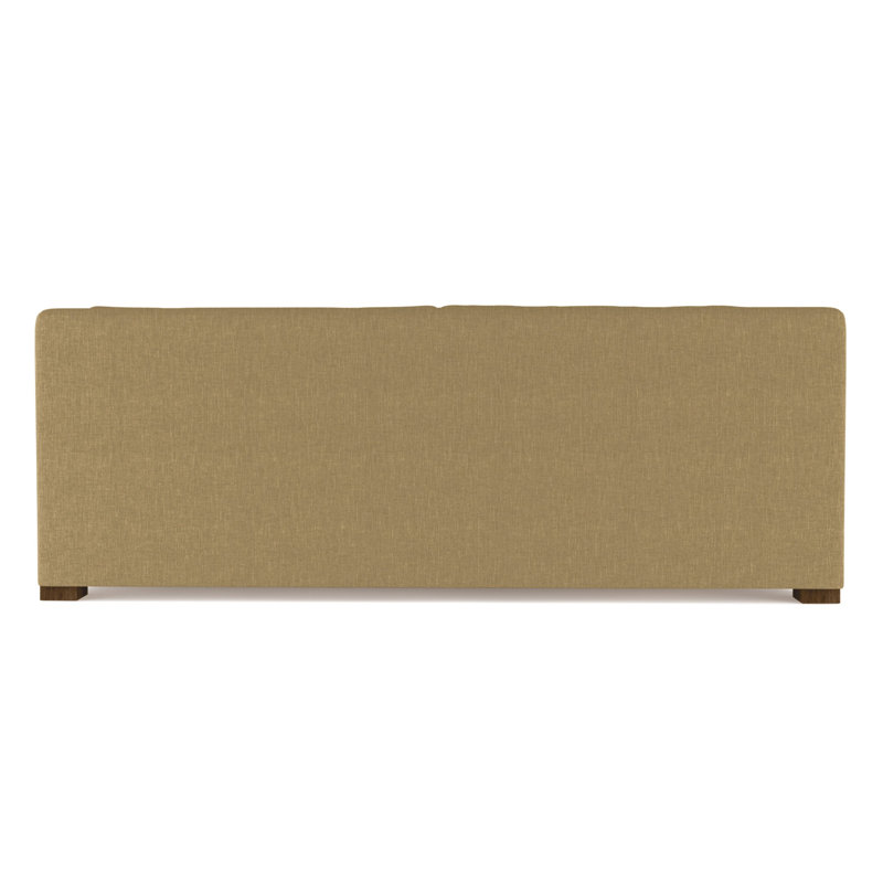 Causeuse Crosby, H 32,5 po x l 72 po x P 38 po, Patiné, Tapis massepain en lin à tissage carré