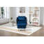 Chaise d'appoint avec fauteuil repose-pieds capitonné-341594810