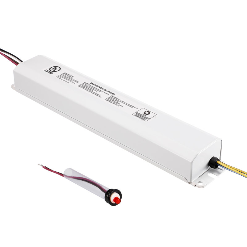 Conducteur de secours à DEL, bloc d'alimentation rechargeable, temps d'urgence de plus de 90 minutes, homologué UL