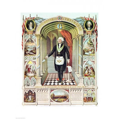 Posterazzi " George Washington As A Freemason "