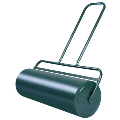 Metal Push Lawn Roller,13-Gallon Water Sand Filled