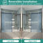 56" - 60" W x 58" H Single Sliding Semi-Frameless Tub Door with Clear Glass-91870403