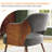 Mini Sherpa Mid-Century Accent Chair,Hollow Back, Solid Wood Handrail,Comfy Multi-Use Armchair,-1929243763