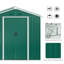 Bhola 6.5ft x 3.5ft Metal Garden Shed