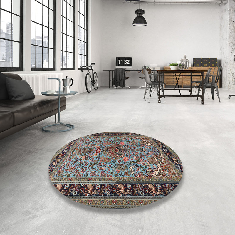 Haugan Oriental Indoor Rug, Round 6'