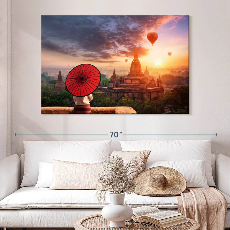 Lilie Bagan Balloon Season, 34" H x 51" W