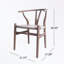 Chaises de patio à structure en bois avec pieds robustes-1813636904