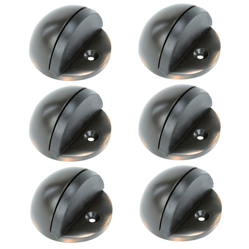 Adjustable Height Bronze Floor Mount Stop