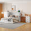 Grand lit escamotable avec port USB, grand tiroir et armoire / bureau - Lit armoire polyvalent-282824332