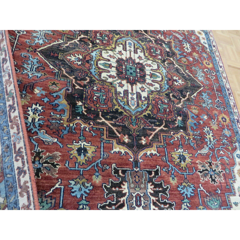 Beare One-of-a-Kind 4'11" X 7'9" Wool Area Rug in Rust Red