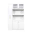 Armoire de cuisine avec tablettes coulissantes multifonctionnelles, rangement de ferme pour la vie organisée-239446094