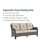 Seun 71.26 " W Metal and Wicker Patio Sofa with Cushions-567884573