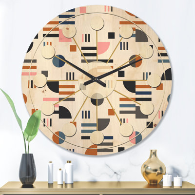 Horloge murale abstraite