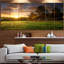 «Fenceed Ranch at Sunrise», reproduction de photo à multiples images sur toile