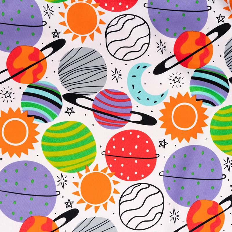 Plenty Of Planets Microfiber Sheet Set, Twin Sheet Set + Fitted Sheet + 1 Pillowcase