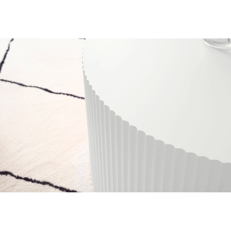 Table basse Deyli, H 13,85 po x L 35,5 po x l 35,5 po, Blanc