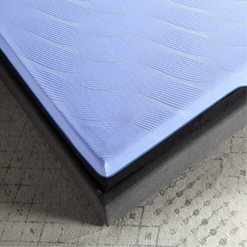 Matelas double de 12 po - Mousse et ressorts avec support bleu froid pour un meilleur repos