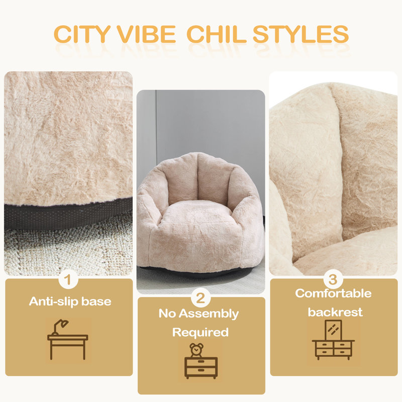 Fauteuil à billes d'intérieur confortable