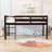 Twin Wood Loft Bed With Ladder And Guardrails-1546008482