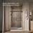 Elate Sliding Shower Door, 70-1/2-In H X 50-1/4 - 53-5/8-In W, With 1/4-In Thick Crystal Clear Glass-55871015