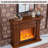 American-style heating simulated flame electric fireplace-776092978-776092989