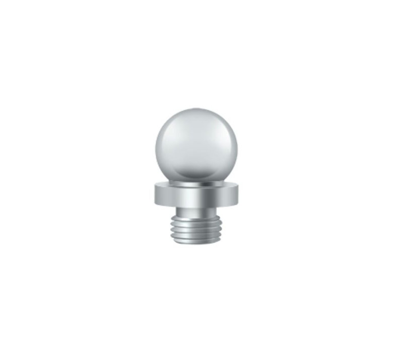 Ball Tip Door Hinge, Polished Chrome