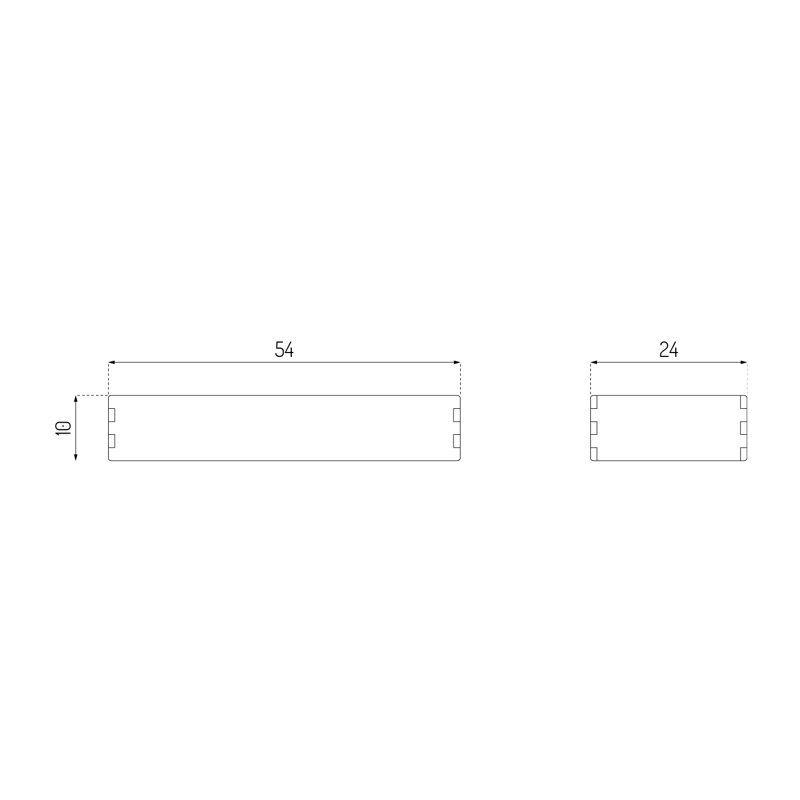 Mogens Kock B98 Solid Wood Bookcase, (1 Shelves) 3.94"H x 21.26"W x 9.45"D