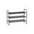 32'' Wide 3-Tier Wire Grid Shoe Rack Shelf for Closet Stackable and Adjustable-1527032729