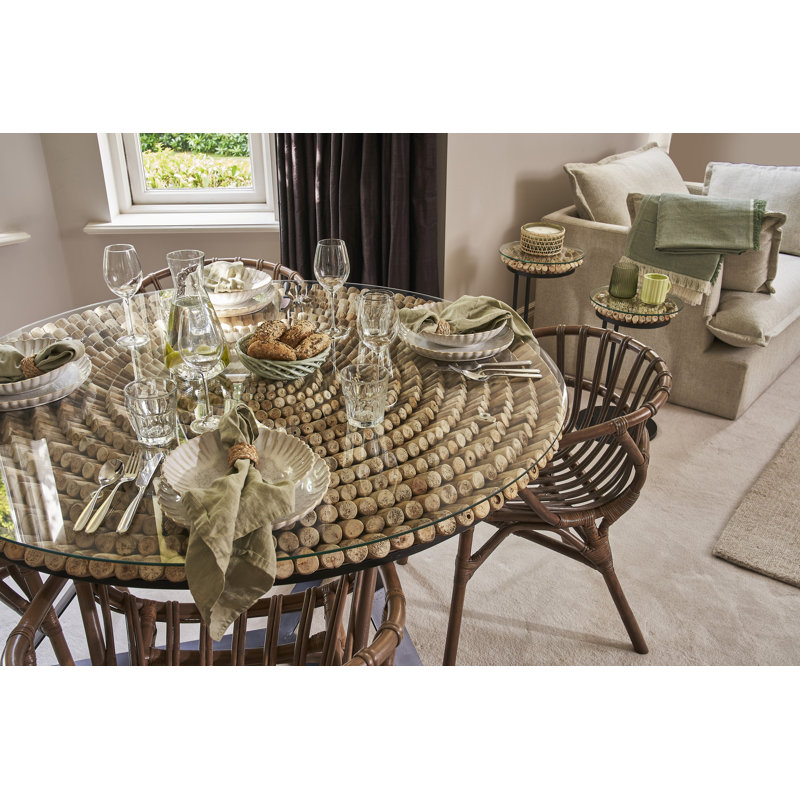 Poulsbo Round Metal Base Dining Table