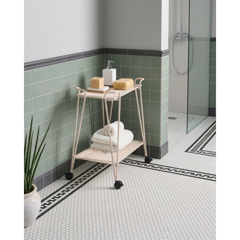 Iron Freestanding Bathroom Shelves
