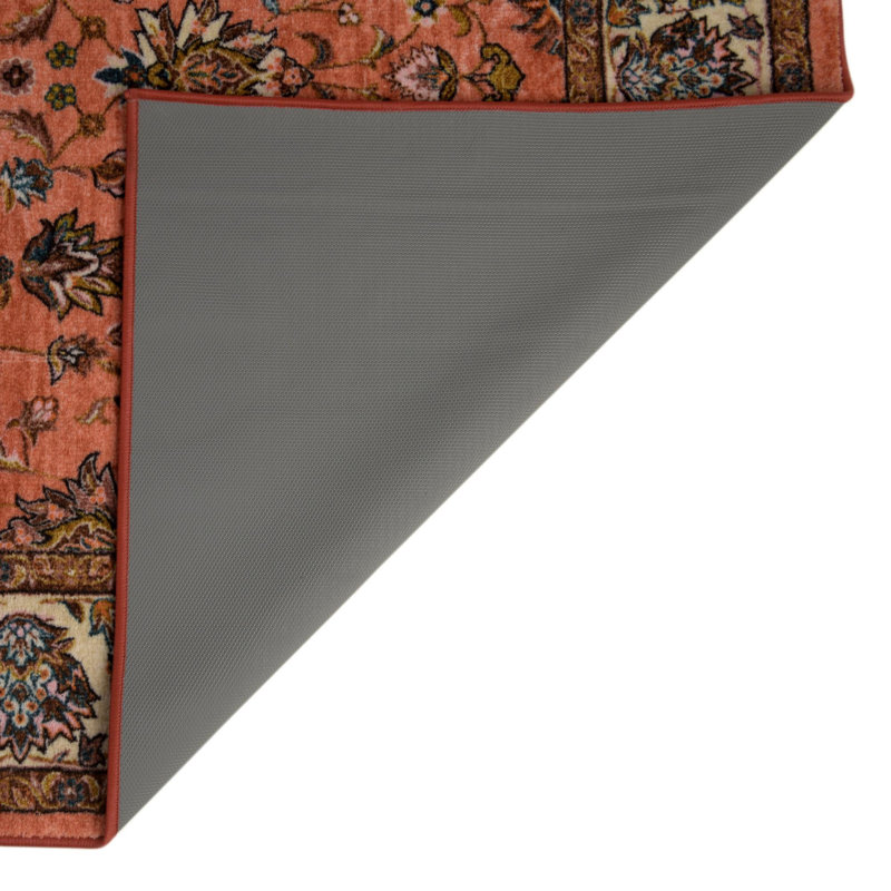 Tapis oriental brun / orange Hylan, Carré 7 pi 10 po