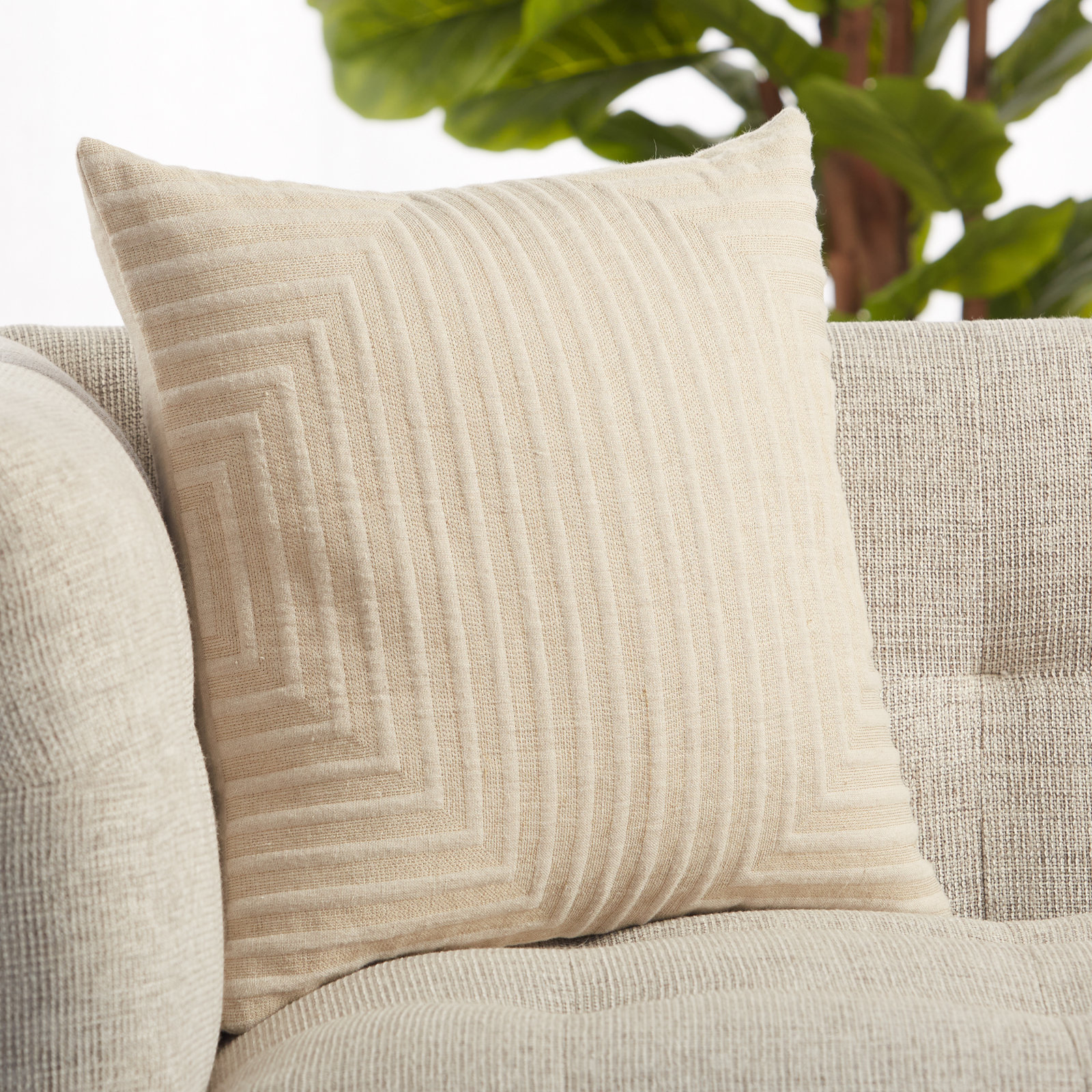 Aimee Embroidered Throw Pillow, No Fill