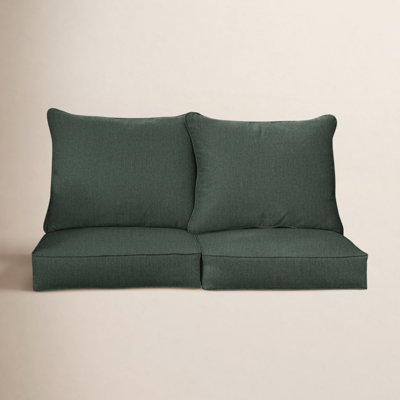 Davana Sunbrella Outdoor 5'' Loveseat Seat / Back Cushion