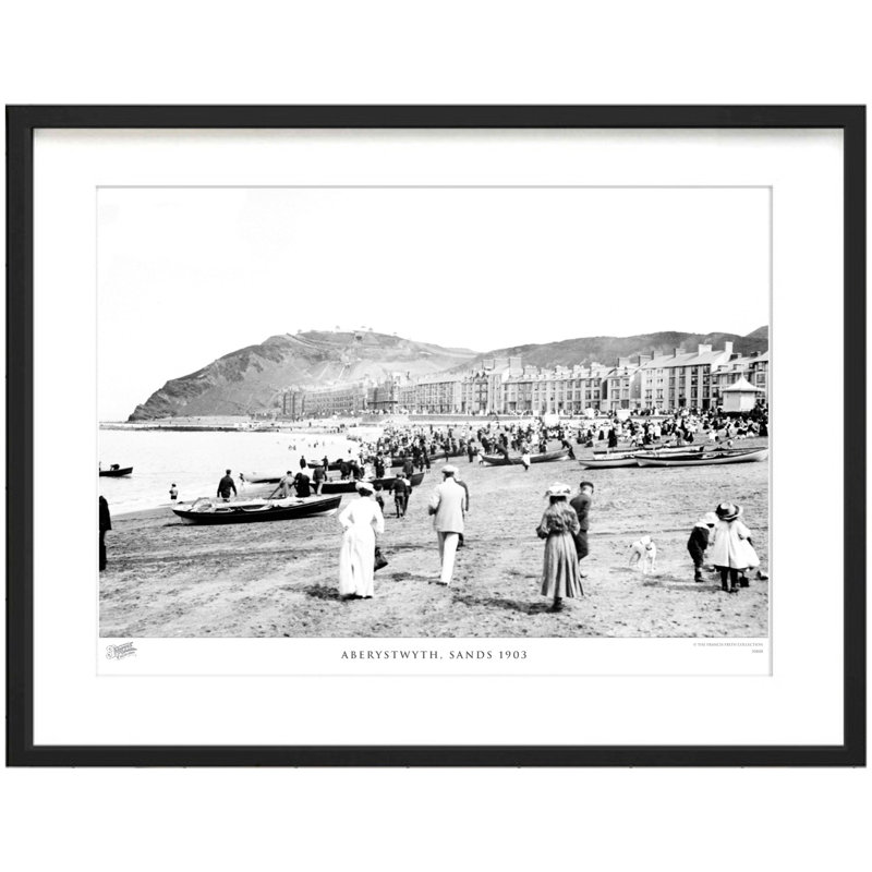 Aberystwyth, Sands 1903 by Francis Frith - Single Picture Frame Print, 28cm H x 36cm W x 2.3cm D