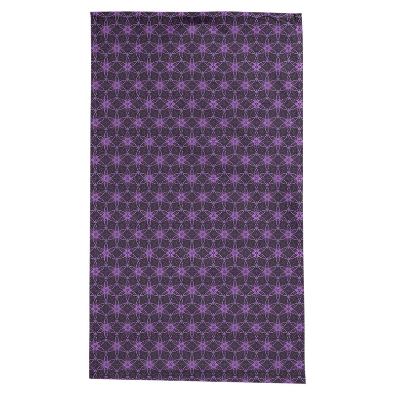 Nappe à cercles ornés Leffel, Noir / Violet