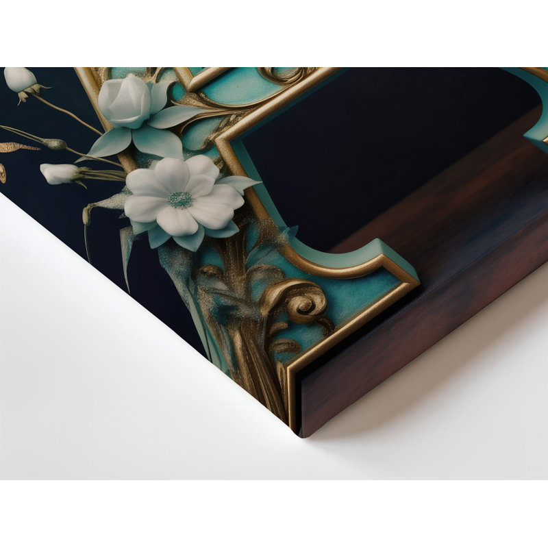 Toile «A Style Vintage», lettre A Emerges, H 16 po x l 20 po
