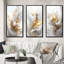 «Fractal Gold Sphere On White», 3 pièces sur toile-1209207598-1209207599